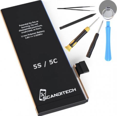 ScandiTech Replacement Battery for iPhone 5S/ 5C - 1560 mAh