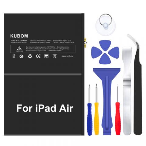 KUBOM Replacement Battery for iPad Air or iPad 5, Full 8827mAh 0 Cycle Battery