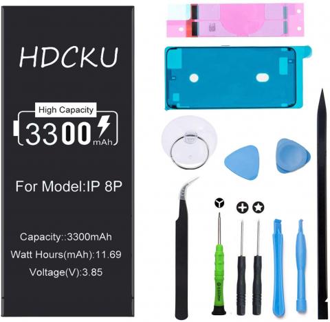 HDCKU Battery Replacement Kit for iPhone 8 Plus - 3300mAh