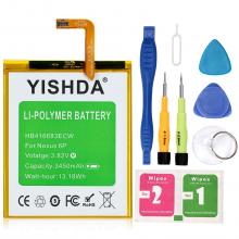 YISHDA 3450mAh Replacement HB416683ECW Battery for Huawei Google Nexus 6P H1511 H1512