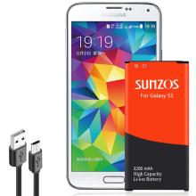 SUNZOS Galaxy S5 Replacement 3200mAh Battery
